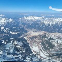 Flugwegposition um 11:42:59: Aufgenommen in der Nähe von Eisenerz, Österreich in 2709 Meter